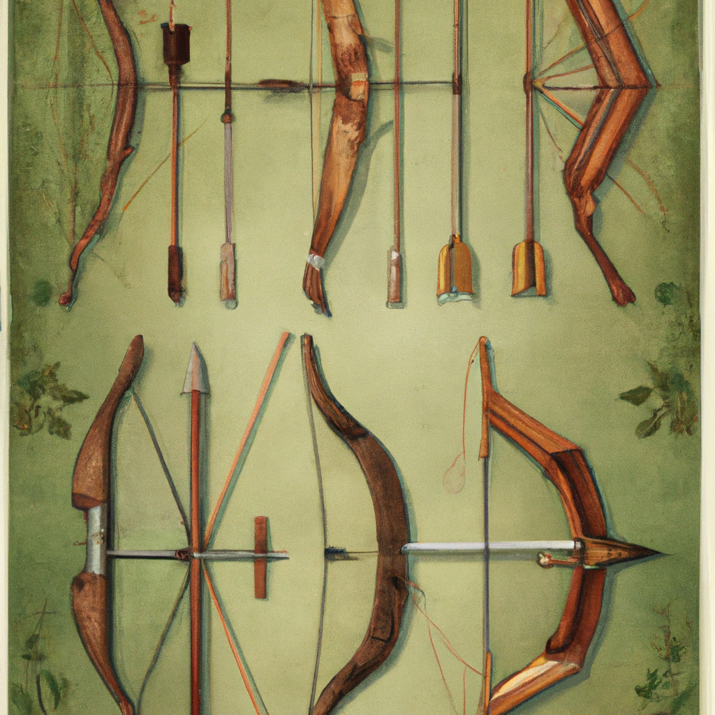 What are the different types of bows used in archery?